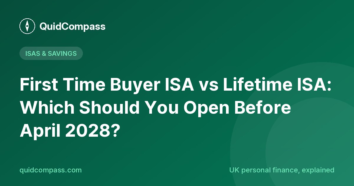 QuidCompass title card: First Time Buyer ISA vs Lifetime ISA